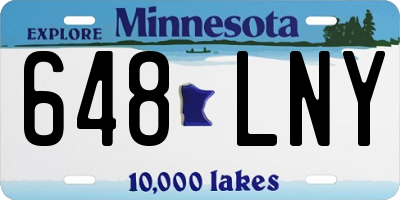 MN license plate 648LNY