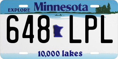 MN license plate 648LPL