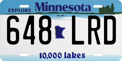 MN license plate 648LRD