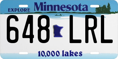 MN license plate 648LRL