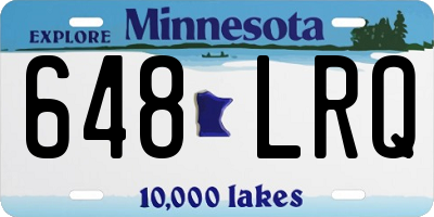 MN license plate 648LRQ