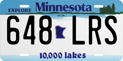 MN license plate 648LRS