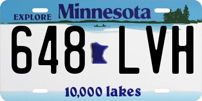 MN license plate 648LVH