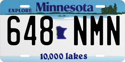 MN license plate 648NMN