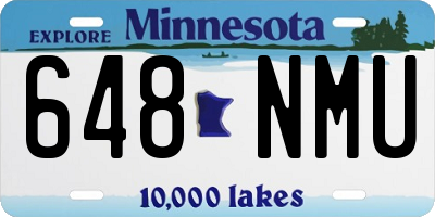 MN license plate 648NMU