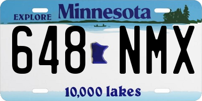 MN license plate 648NMX