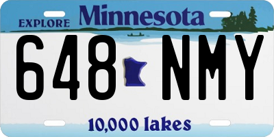 MN license plate 648NMY