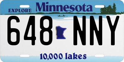 MN license plate 648NNY