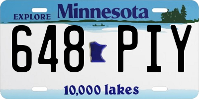 MN license plate 648PIY