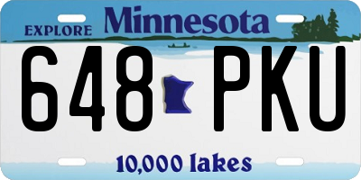 MN license plate 648PKU