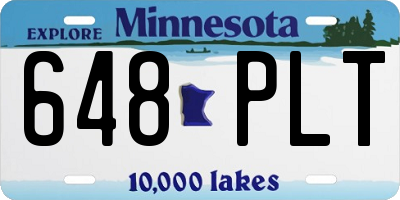 MN license plate 648PLT