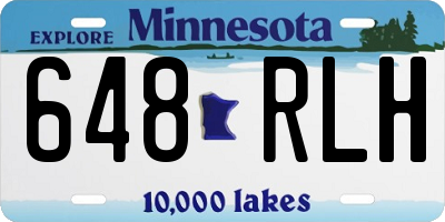 MN license plate 648RLH