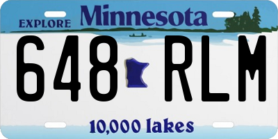 MN license plate 648RLM