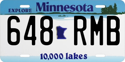 MN license plate 648RMB