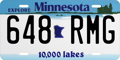 MN license plate 648RMG