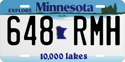 MN license plate 648RMH