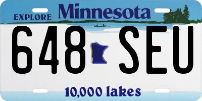 MN license plate 648SEU