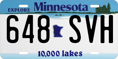 MN license plate 648SVH