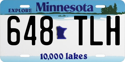 MN license plate 648TLH