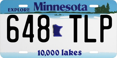 MN license plate 648TLP