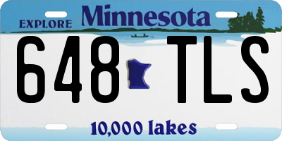 MN license plate 648TLS
