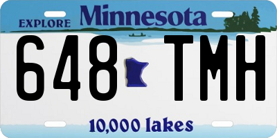 MN license plate 648TMH