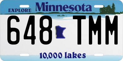 MN license plate 648TMM