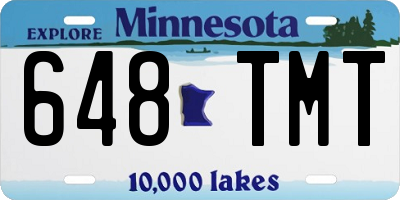 MN license plate 648TMT