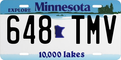 MN license plate 648TMV
