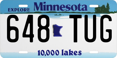 MN license plate 648TUG