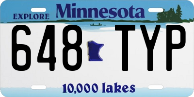 MN license plate 648TYP
