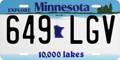 MN license plate 649LGV
