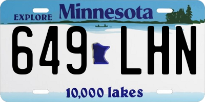 MN license plate 649LHN