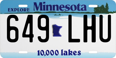 MN license plate 649LHU