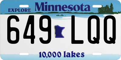 MN license plate 649LQQ