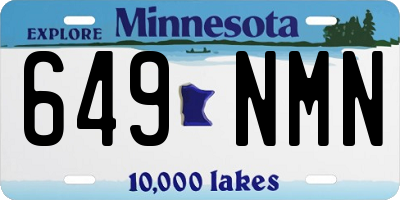 MN license plate 649NMN
