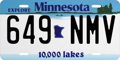 MN license plate 649NMV