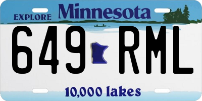 MN license plate 649RML