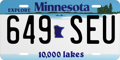 MN license plate 649SEU