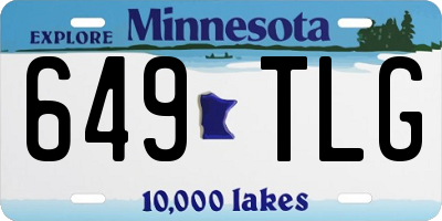 MN license plate 649TLG