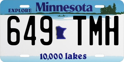 MN license plate 649TMH