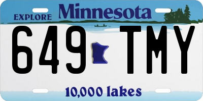 MN license plate 649TMY