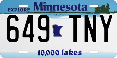 MN license plate 649TNY