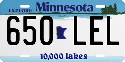 MN license plate 650LEL