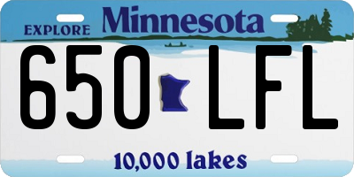 MN license plate 650LFL