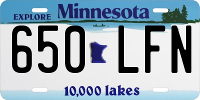 MN license plate 650LFN