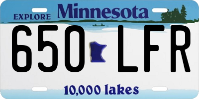 MN license plate 650LFR
