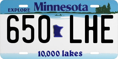 MN license plate 650LHE