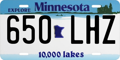MN license plate 650LHZ