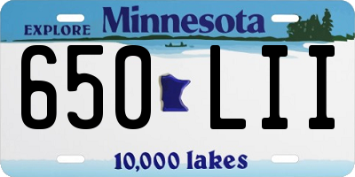 MN license plate 650LII